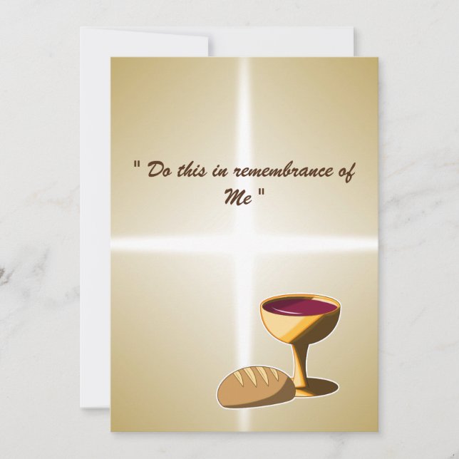 Bread and Wine The Last Supper Easter Communion (Front)