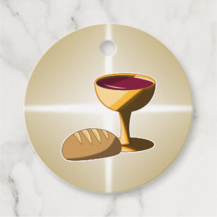 Bread and Wine The Last Supper Easter Communion Favour Tags