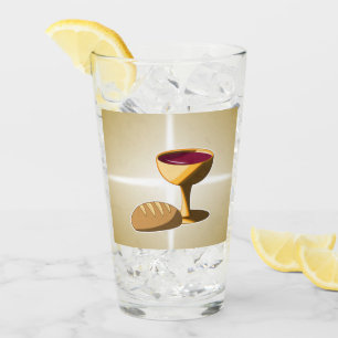 Bread and Wine The Last Supper Easter Communion Glass