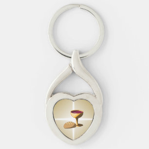 Bread and Wine The Last Supper Easter Communion Keychain