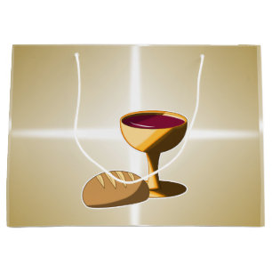 Bread and Wine The Last Supper Easter Communion Large Gift Bag