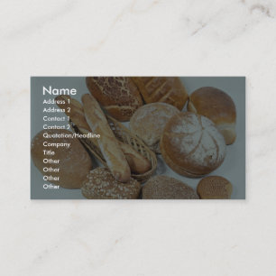 Bread assortment business card