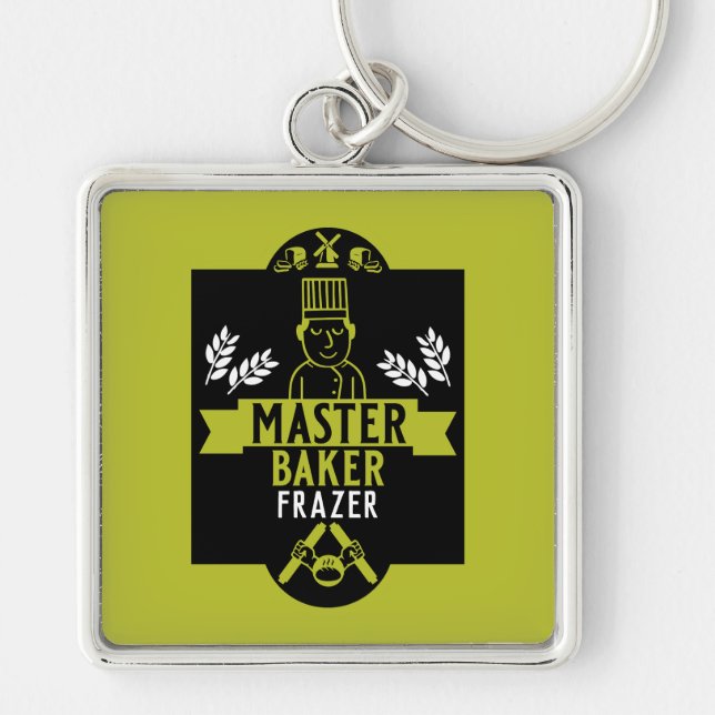 Bread Baker Keychain (Front)
