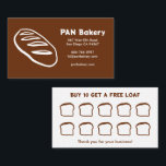 Bread Bakery Sourdough CUSTOM Hand-drawn Rewards  Loyalty Card<br><div class="desc">Illustrated with a rustic hand drawn doodle loaf and cute toasts. Perfect business card for sourdough bakery, cafes, sandwich restaurants, catering services, wedding and other event planning, cottage food businesses and other food businesses. Hand drawn by me. Change the text, font and colours of this customizable business card by clicking...</div>
