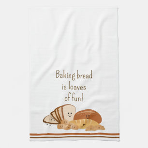 Bread Baking Love Kitchen Towel