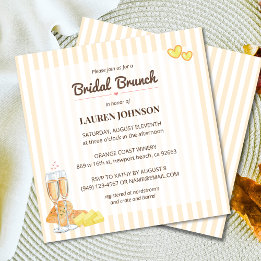 Bread Butter Theme Butter Together Bridal Brunch Invitation