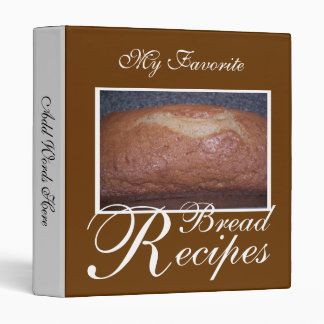 Bread Cookbook Binder