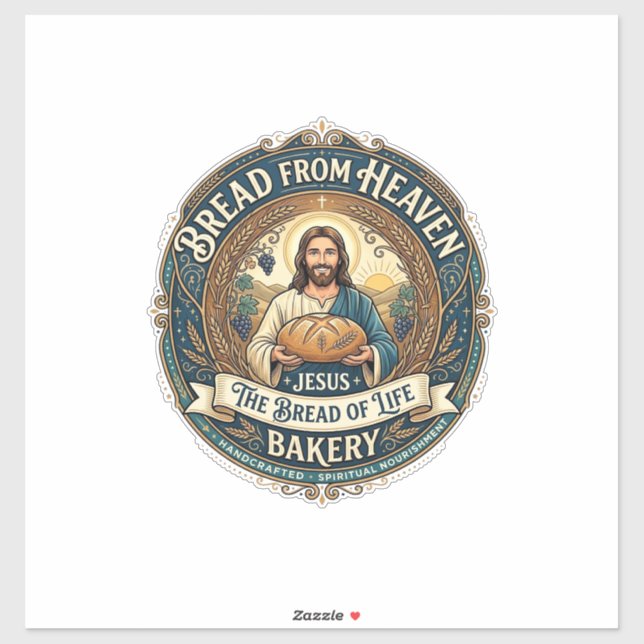 Bread From Heaven Jesus Bread Life Bakery Christia (Sheet)