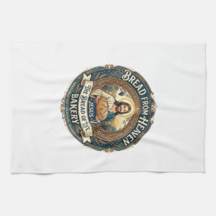 Bread From Heaven Jesus Bread Life Bakery Christia Kitchen Towel