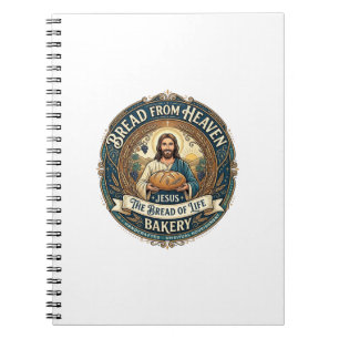Bread From Heaven Jesus Bread Life Bakery Christia Notebook