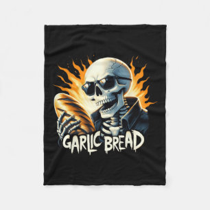 Bread Halloween Skeleton Bakery Baker Bread Lover Fleece Blanket