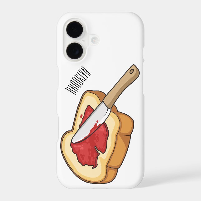 Bread & jam cartoon illustration  (Back)