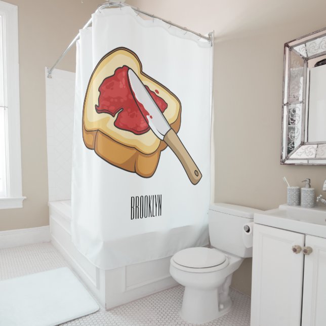 Bread & jam cartoon illustration (In Situ)