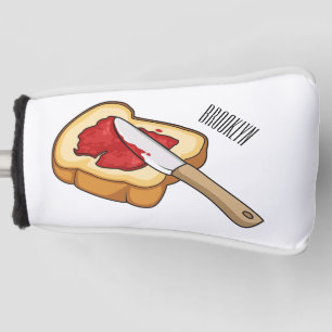 Bread & jam cartoon illustration golf head cover