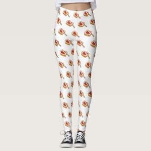 Bread & jam cartoon illustration leggings