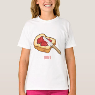 Bread & jam cartoon illustration T-Shirt