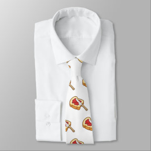 Bread & jam cartoon illustration tie