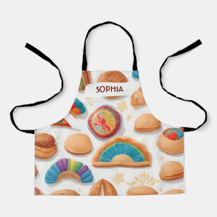 Bread loaf Retro Colourful Personalized Pattern Apron