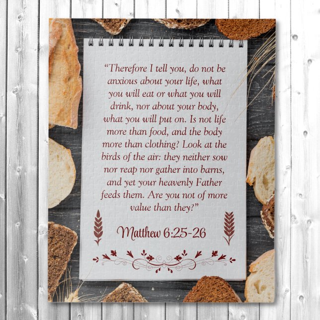 Bread | Matthew 6:25 Bible Verse Jigsaw Puzzle (Creator Uploaded)