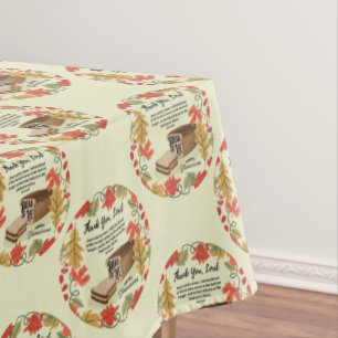 BREAD OF LIFE Happy Thanksgiving Tablecloth