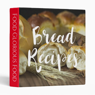 Bread Recipes Cookbook Binder