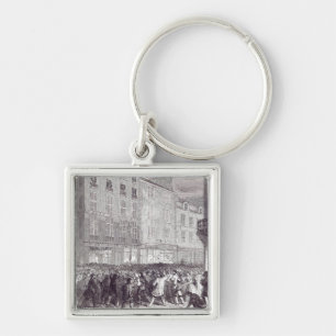 Bread Riot, in the Rue du Faubourg St. Antoine Keychain