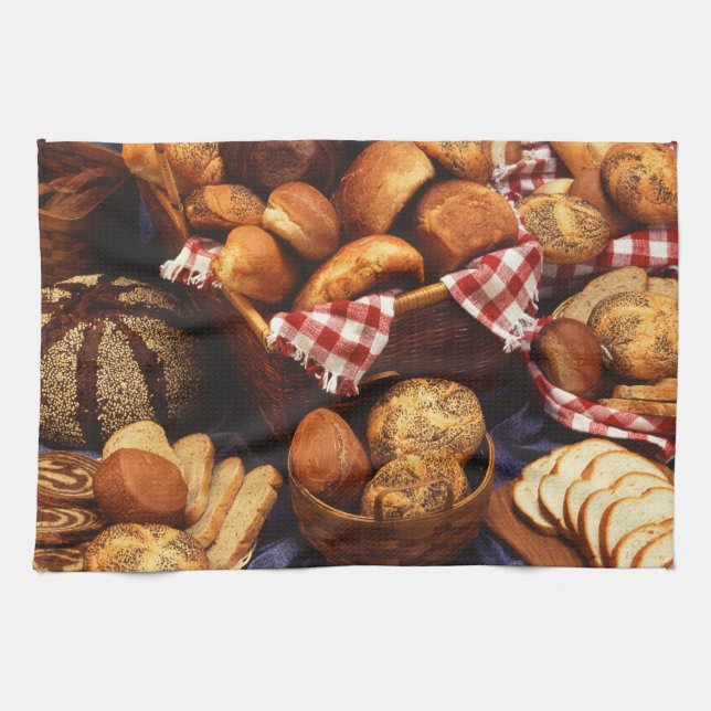 Bread still life kitchen towel (Horizontal)