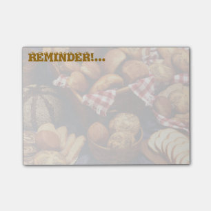 Bread still life post-it notes