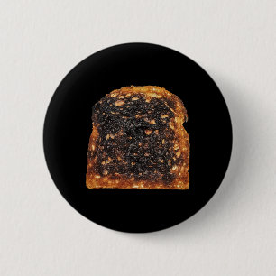 Bread Toast Burnt Matching Halloween Costume 2 Inch Round Button