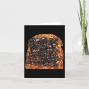 Bread Toast Burnt Matching Halloween Costume Card