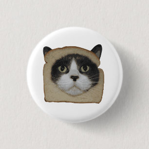 Breaded Inbread Cat Breading 1 Inch Round Button