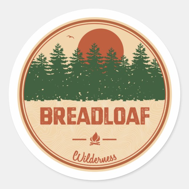 Breadloaf Wilderness Vermont Classic Round Sticker (Front)