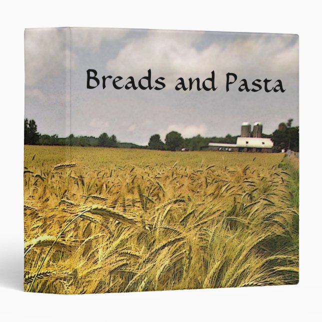 Breads and Pasta Recipes Binder (Front/Spine)