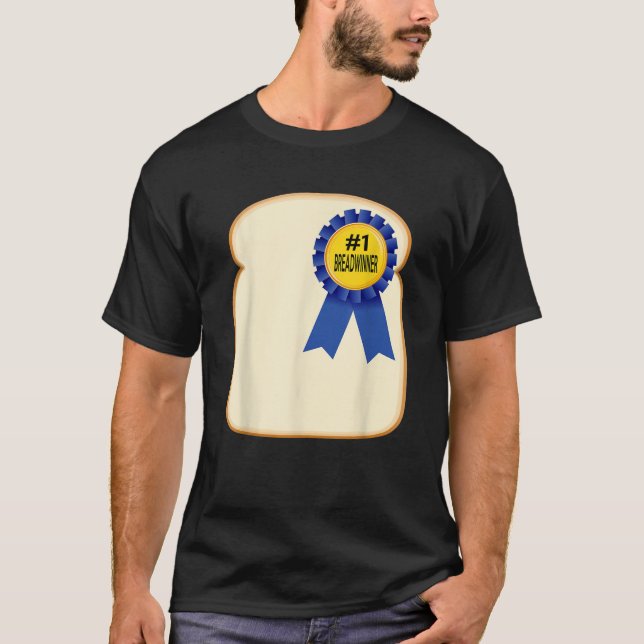 Breadwinner Funny Pun Halloween Costume T shirt (Front)