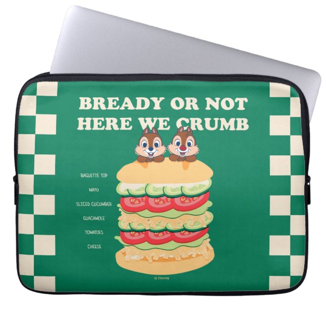 Bready or Not Here We Crumb Laptop Sleeve (Front)