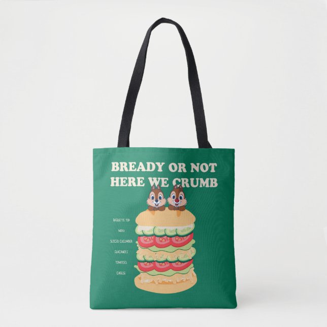 Bready or Not Here We Crumb Tote Bag (Front)