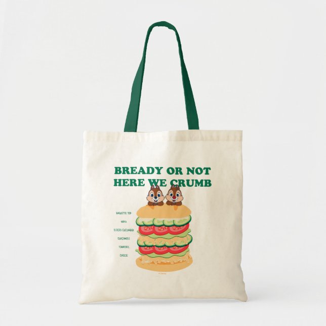 Bready or Not Here We Crumb Tote Bag (Front)
