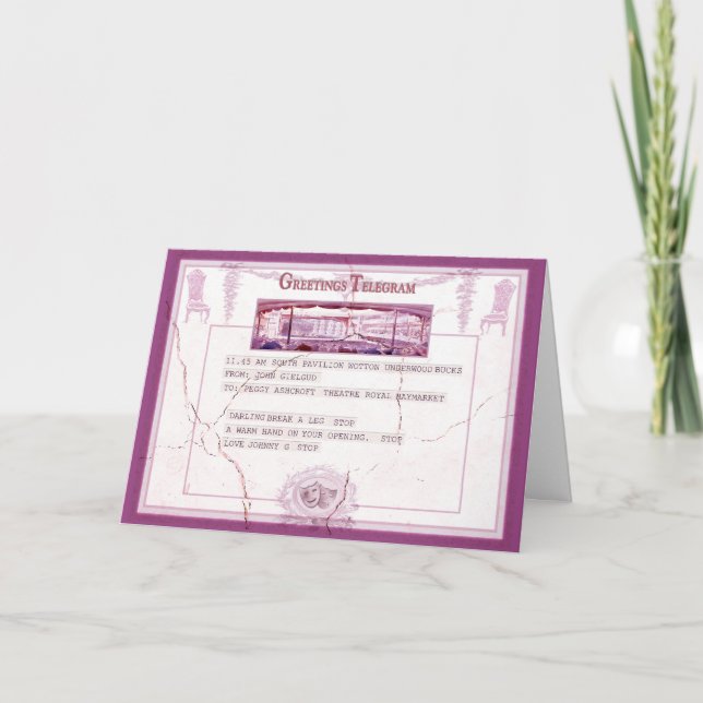 Break a Leg Card (Front)