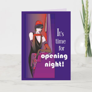 Break a Leg on Opening Night, Flapper Card