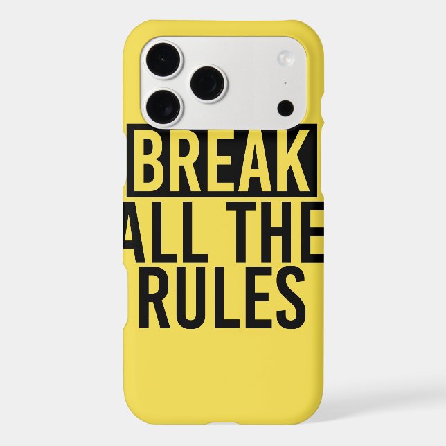 Break All the Rules (Back)
