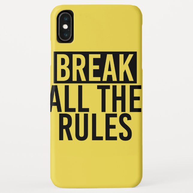 Break All the Rules Case-Mate iPhone Case (Back)