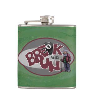 Break and Run Hip Flask