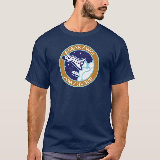 Break Away Space Shuttle T-Shirt (Front)