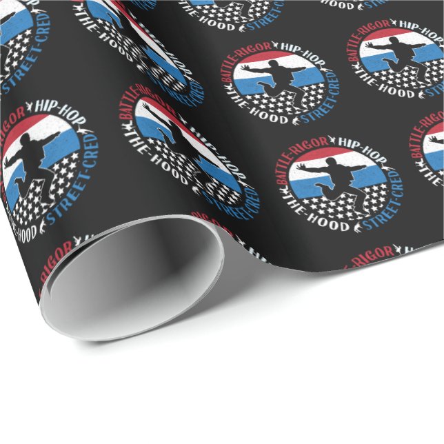 Break Dance Breakdancing Hip-Hop Boy Wrapping Paper (Roll Corner)