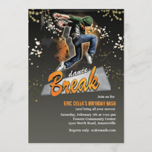 Break Dance Invitation