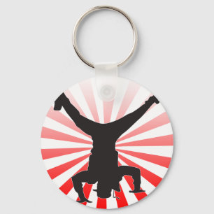break dancing explosion keychain