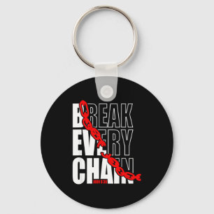 Break Every Chain _ John 8_36 _ Bible Motivational Keychain