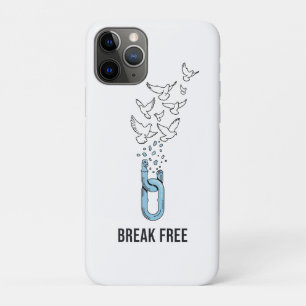 Break Free Inspirational Quote Design iPhone 11 Pro Case