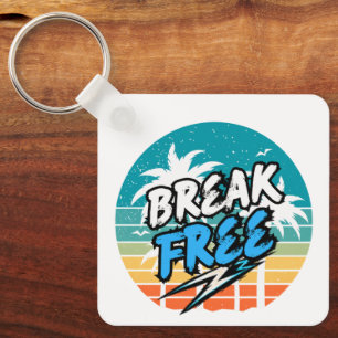 Break Free Retro Keychain