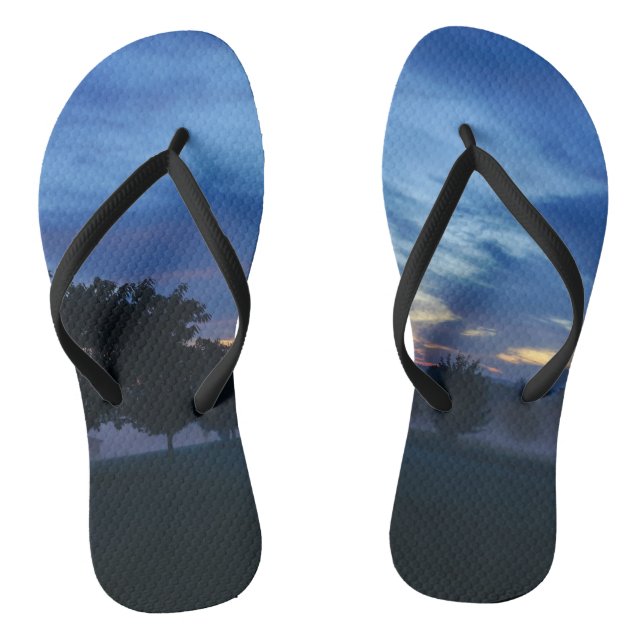 Break Of Dawn And Fog Flip Flops (Footbed)